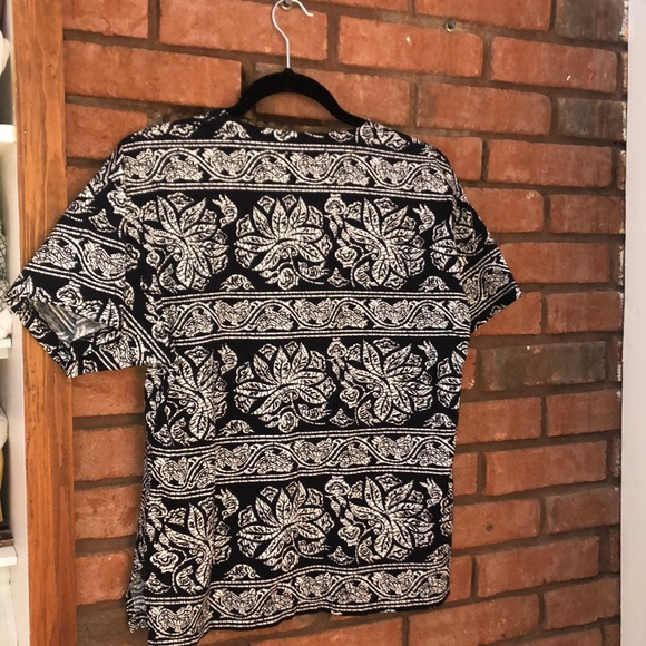 Black & white print t-shirt | Jaeger | Size M - Picture 4 of 4